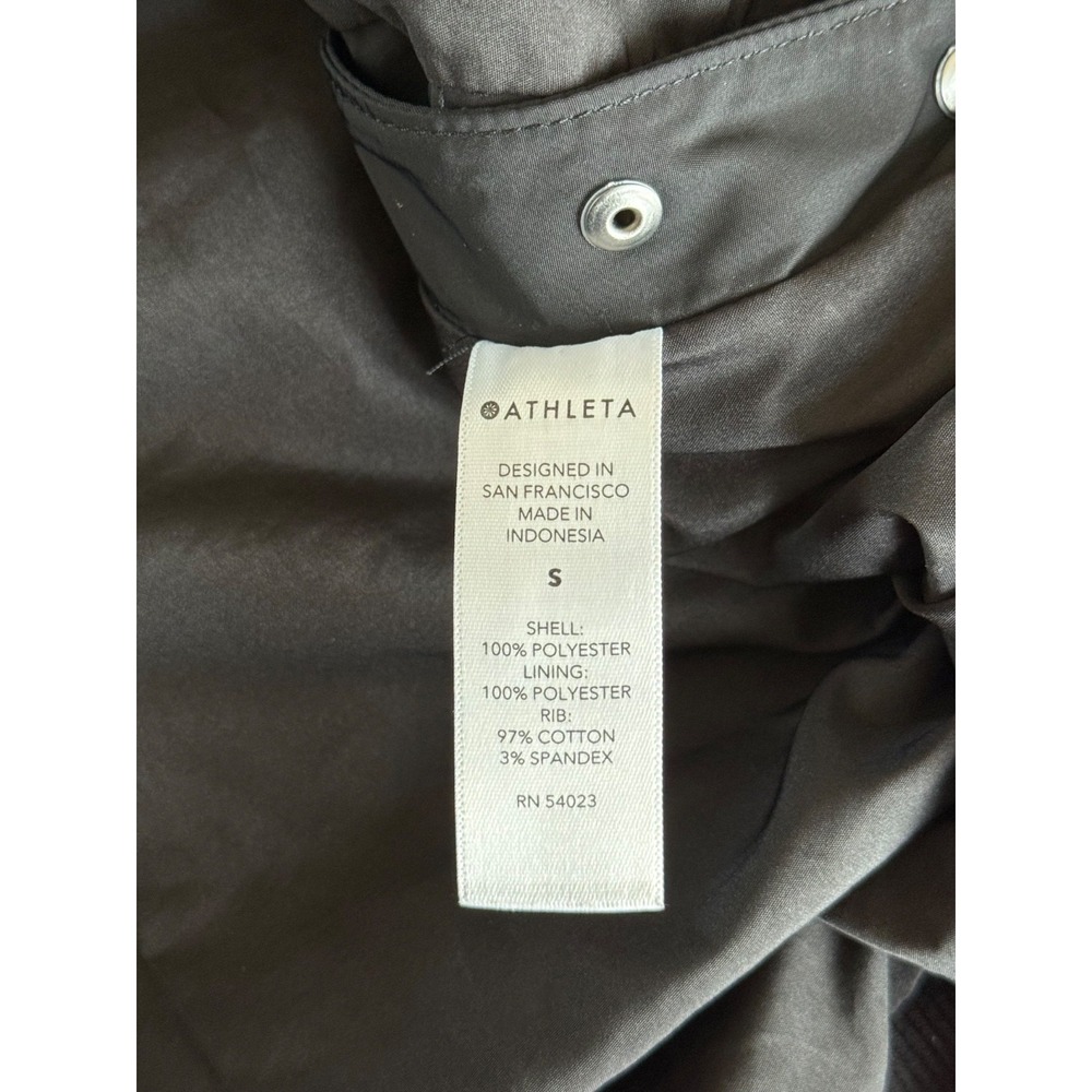 Athleta Jet Black Bomber Jacket - Picture 6 of 6